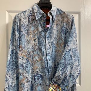 💥💥💥Robert Graham Blue Paisley 💥💥💥💥